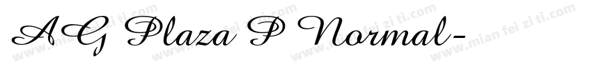 AG Plaza P Normal字体转换